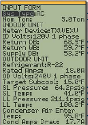 test options from field piece